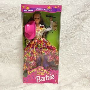 MATTEL Country Western Star Barbie Doll Brunette Walmart Exclusive 1994 NRFB New